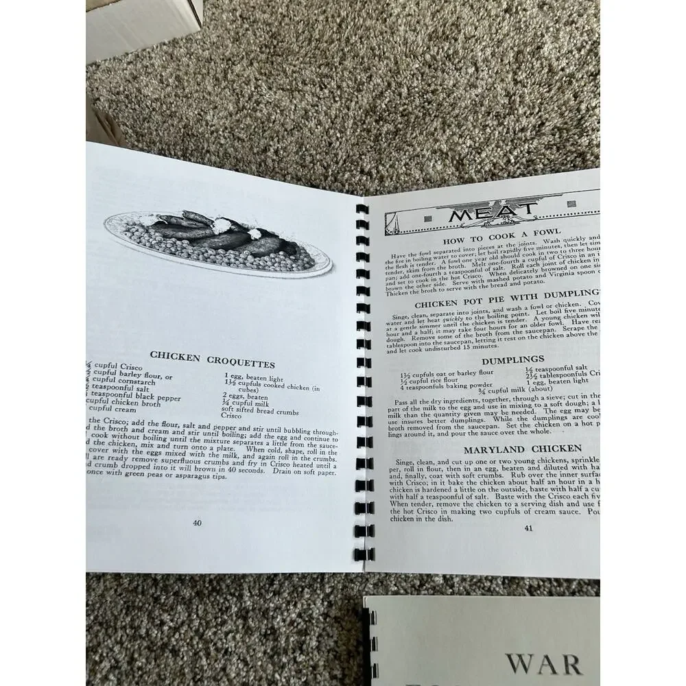 NEW Lot Of 6 WWI ERA (1917/1918) War Time Cook Books & Recipes World War 1 E26